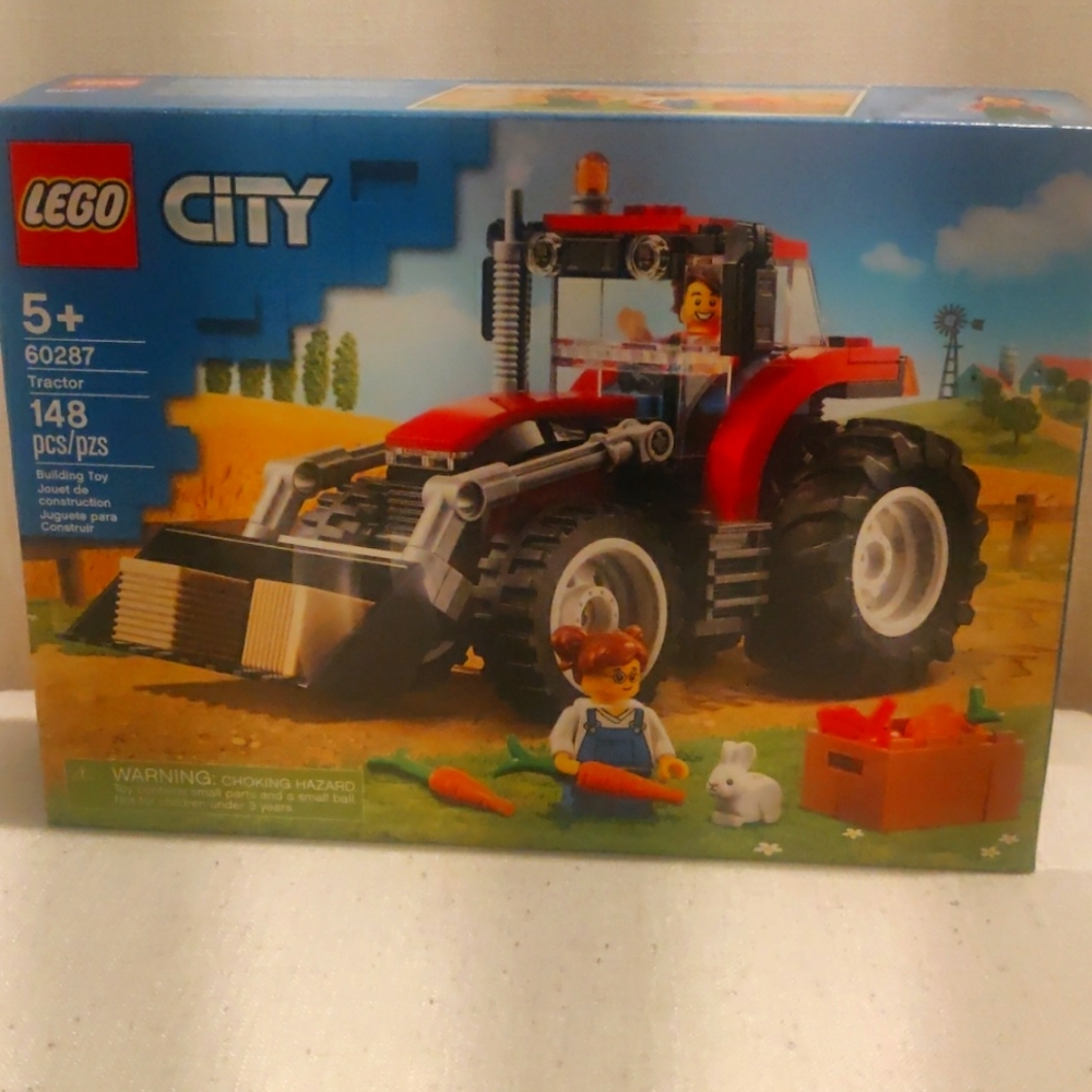 New!LEGO CITY TRACTOR 60287  SET 148 pcs Preschool Educational Vintage Inspired